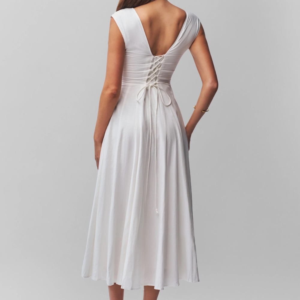 Danielle Guizio "Leila" Dress in White (NWT) - Picture 8 of 8